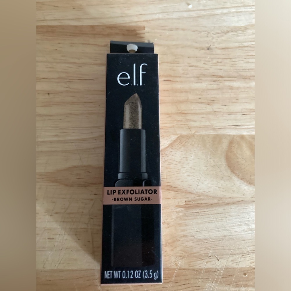 NWT Elf lip exfoliate in brown sugar in 0.12 oz size